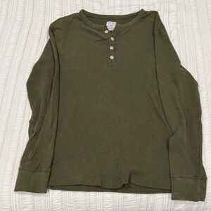 Merona Kids Long Sleeve Henley - Olive